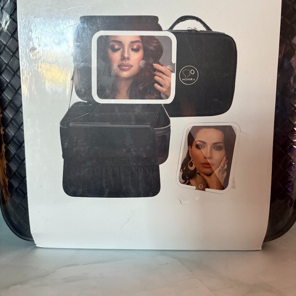 Momira Cosmetic Case with LED Mirror - Waterproof